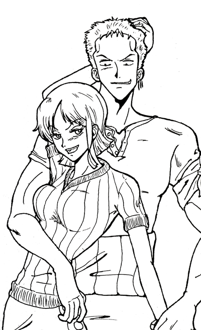 Zoro X Nami - Ink