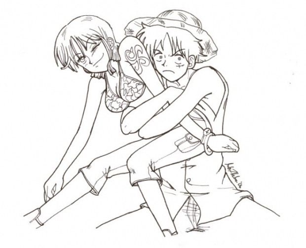 Luffy X Nami - Ink