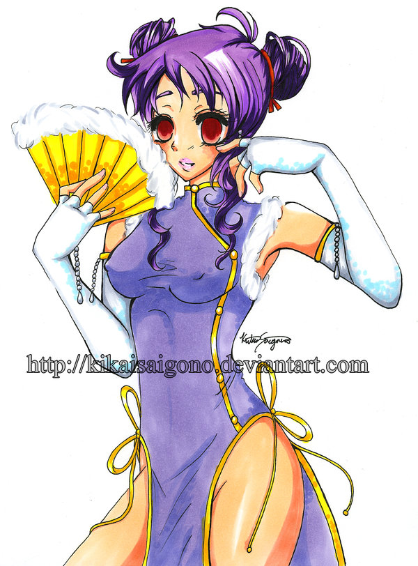 Chinese girl in Dress