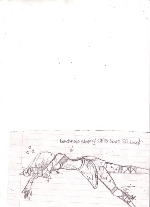 Sleepy Blackrose Doodle
