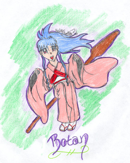 Botan On Her Oar