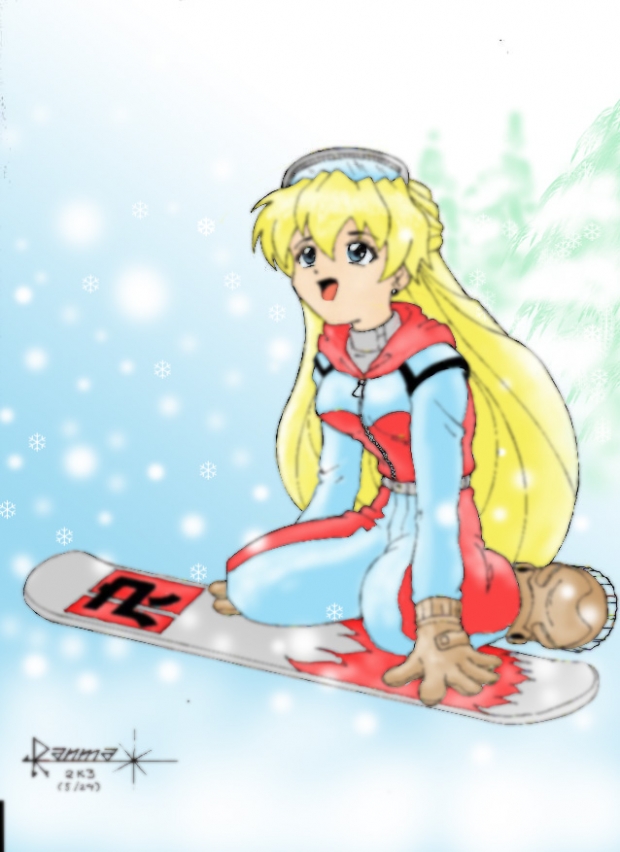Snow Boarding Gal