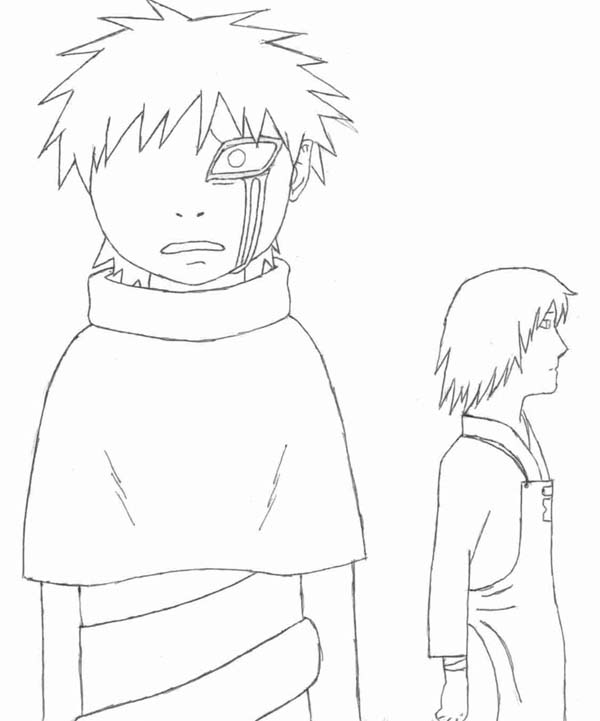 Gaara: Deceived :line Art: