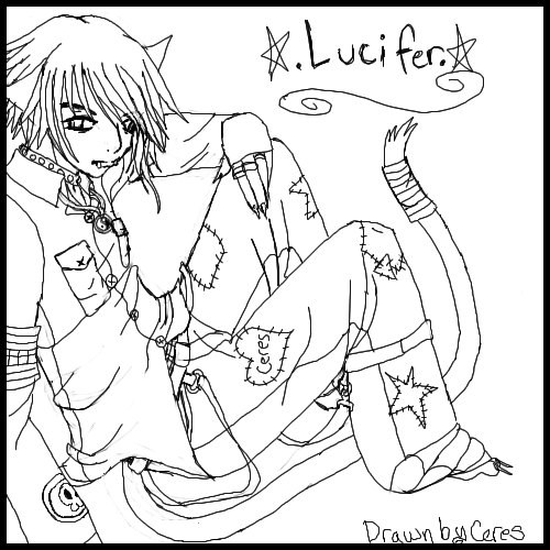 Lucifer Lineart One