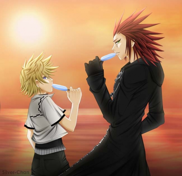 Axel And Roxas - Ice Cream X3