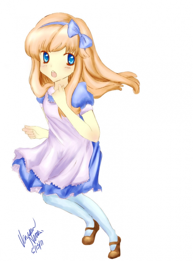 running alice-y girl