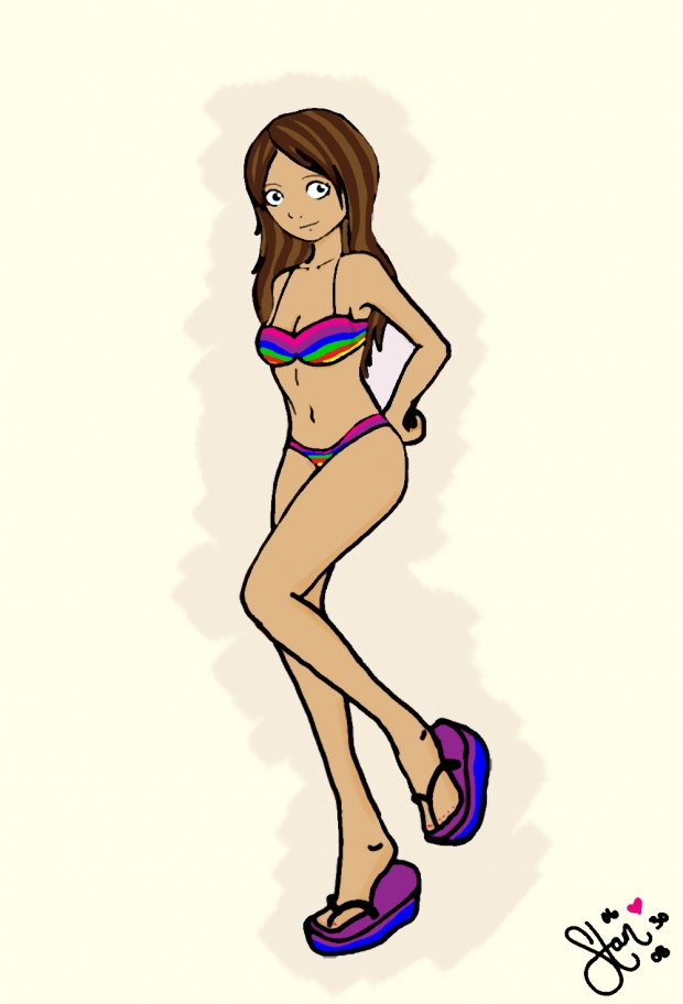 cray eyed bikini girl