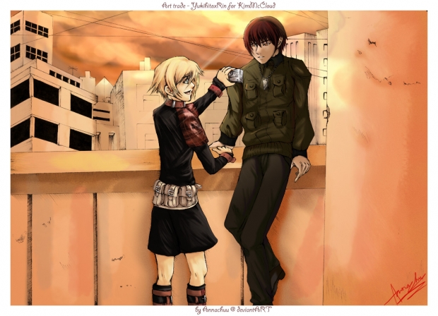 Art trade - YukihitoxRin for KimMcCloud