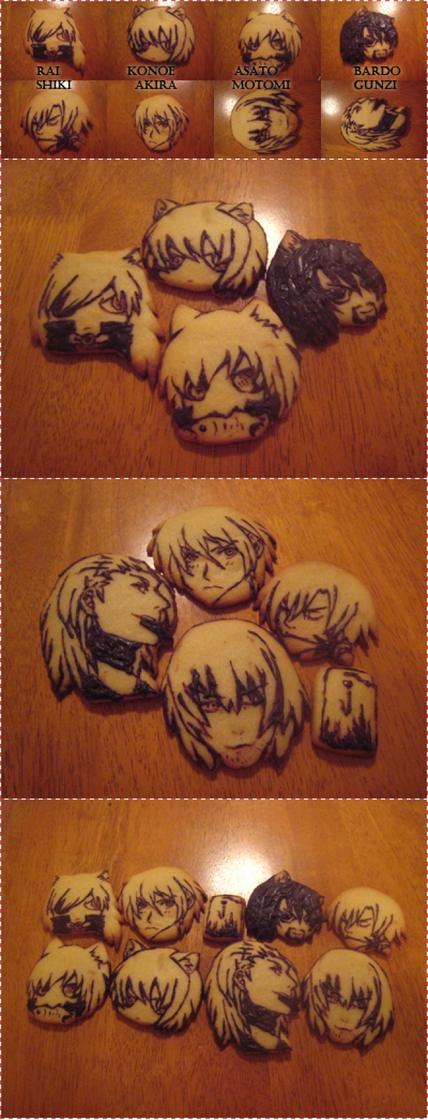 We baked Lamento+Togainu no Chi cookies!