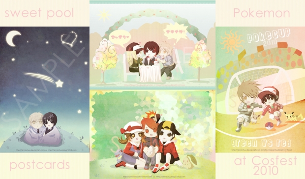 Free postcards at Cosfest 2010