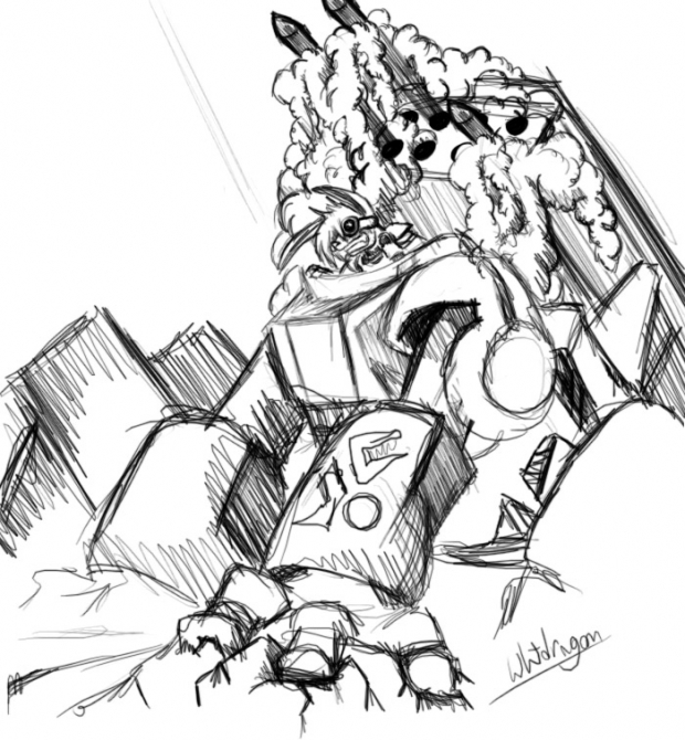 Space Kangaroos Sketch