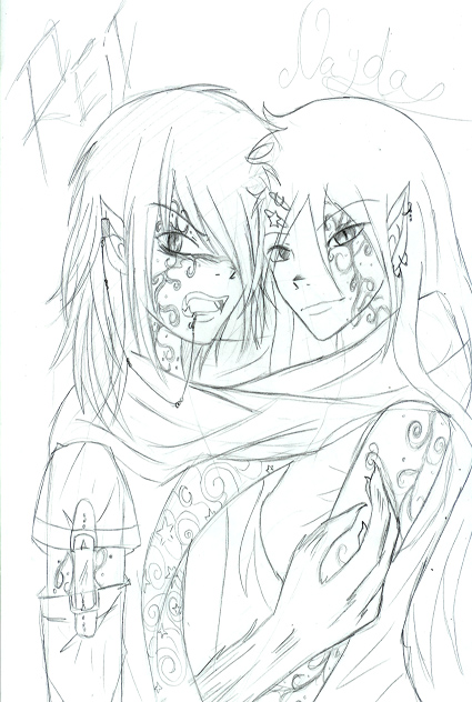 Werewolf Siblings (sketch)