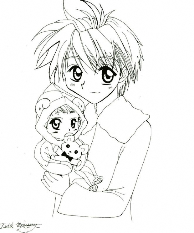 Mitsuo With Baby Mikuni