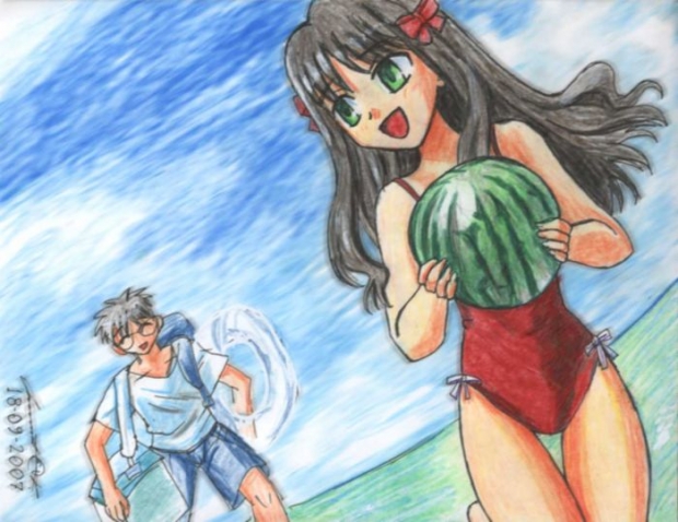 Miyako Arima And Shiki Tohno