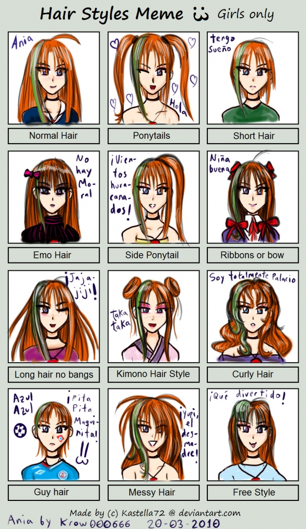 hair style meme Ania