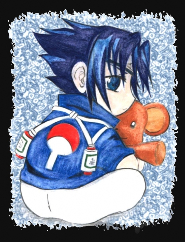Chibi Sasuke And Bear