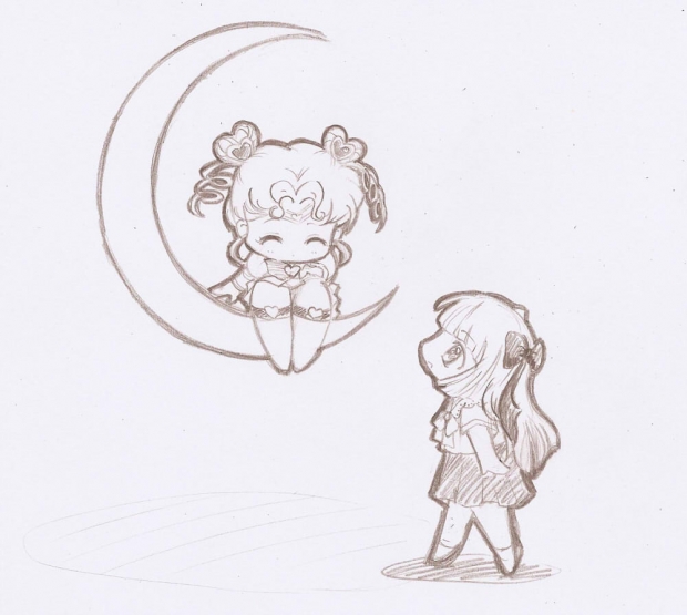 sketch: chibi chibi and mariko
