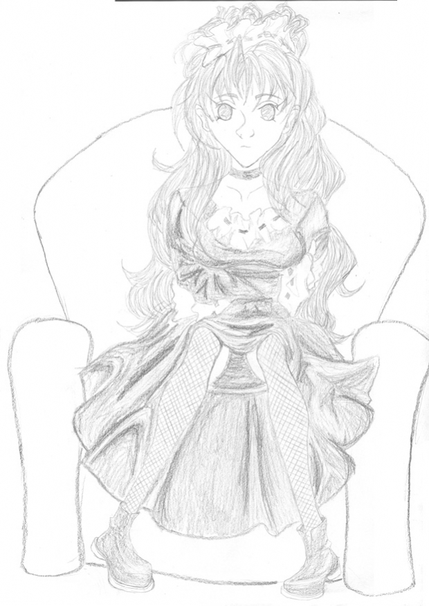 Unknown Girl In Chair