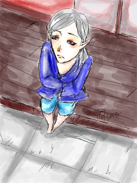 Watching the Misty Moon