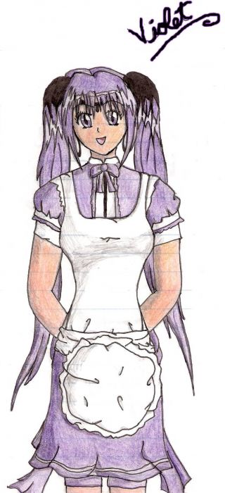 Violet In Her Uniform!