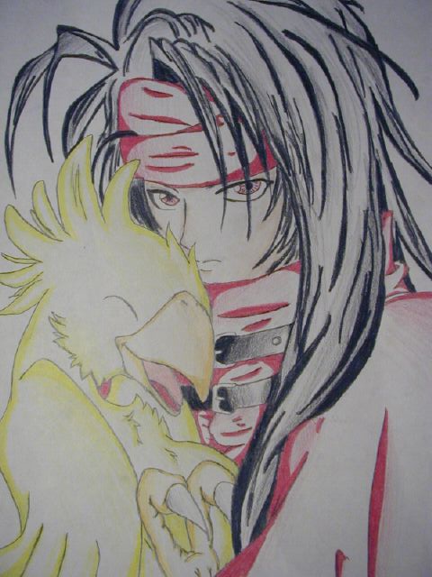 Vincent Holding Chocobo