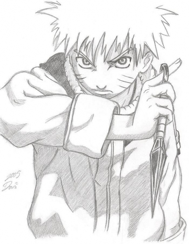 Naruto With A Kunai