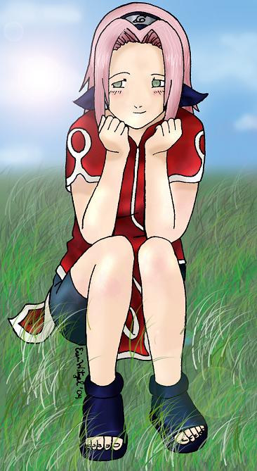 Sakura In The Meadow