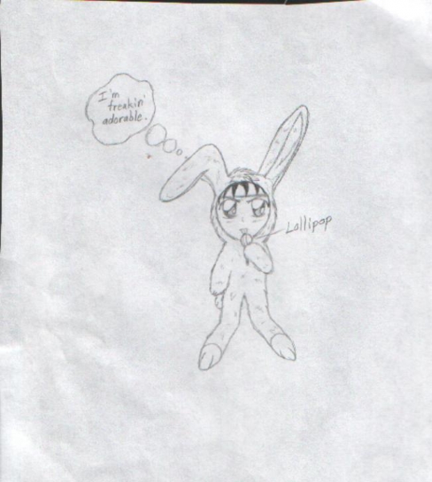 Chibi Hiei In A Bunny Suit! Kawaii!