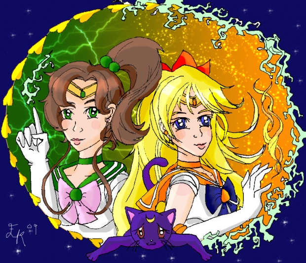 the other 2 scouts + luna