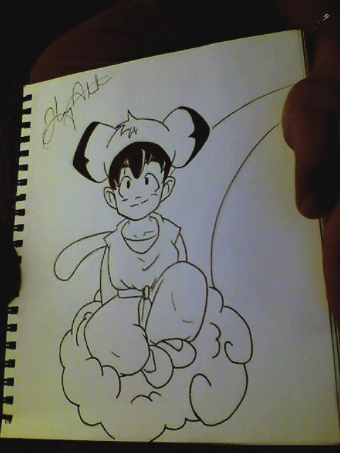 Chibi Goku On Nimbus