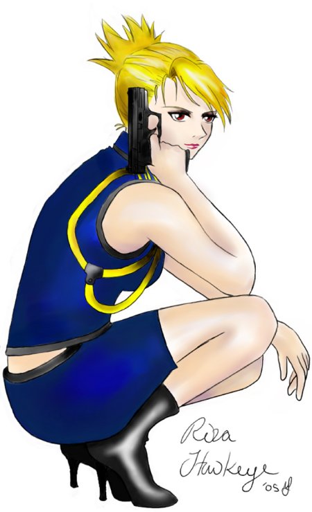 Riza...in A Roy's New Uniform