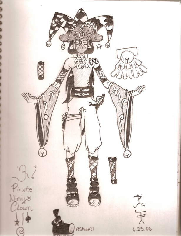 Ninja/clown/pirate