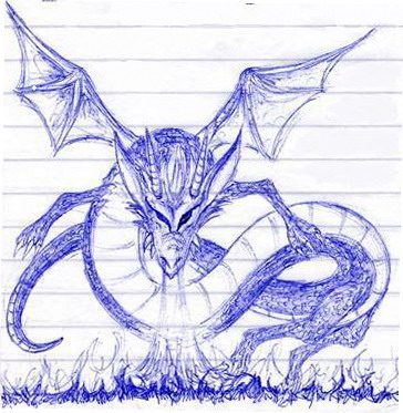 Blue Serpent Dragon