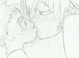 Naota And Haruko Kissing