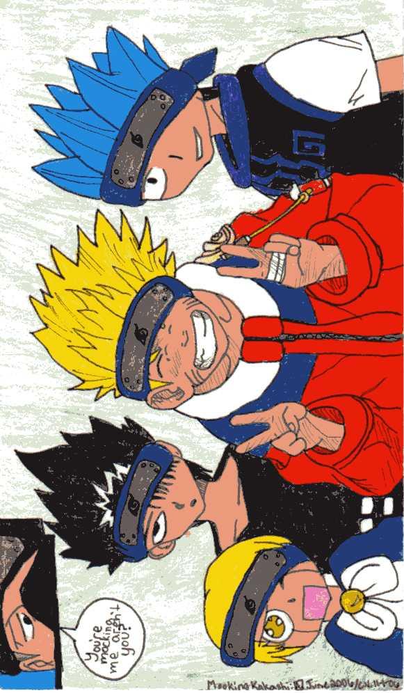 Mocking Kakashi:  Colored