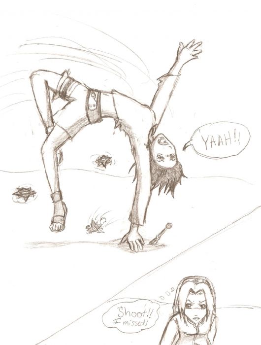 Sazaki And Sakura Training Together