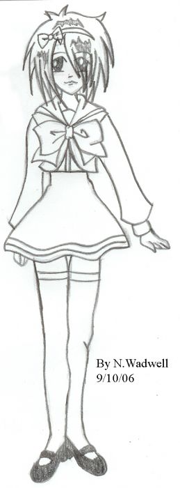 My Oc Blair In Girls Uniform