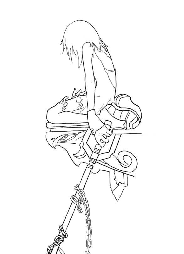 Fallen KySha Lineart