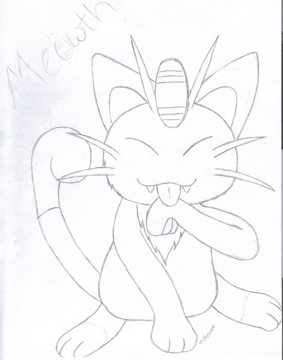 Meowth (uncolored)
