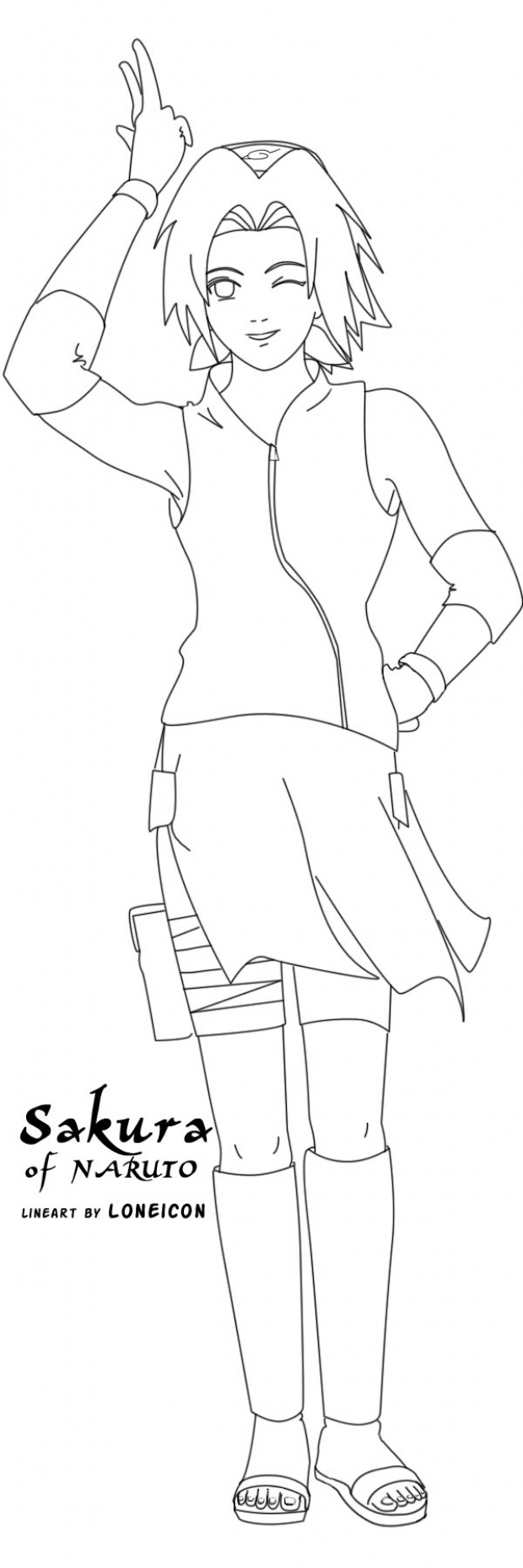 sakura lineart