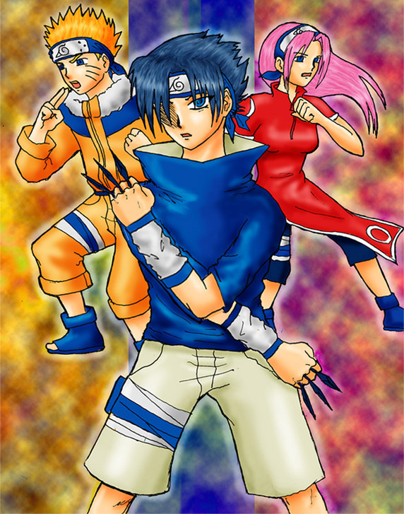 Naruto, Sakura And Sasuke