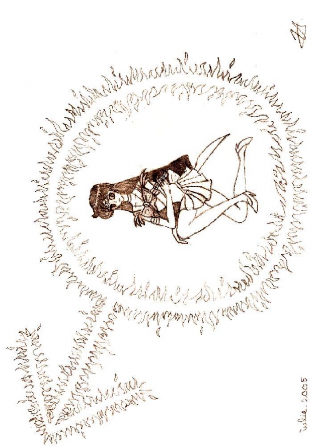 Sailor Mars Surrounded By Fire