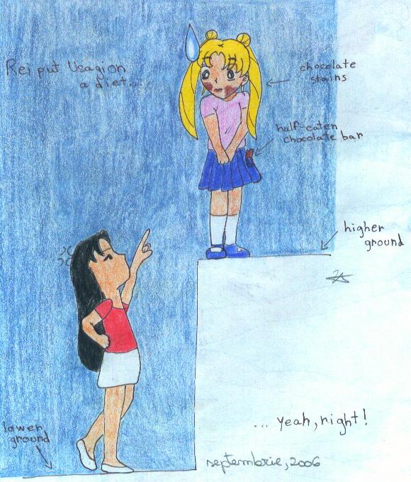 Rei Puts Usagi On A Diet
