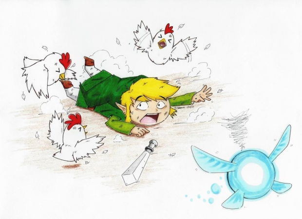Link vs. Chickens