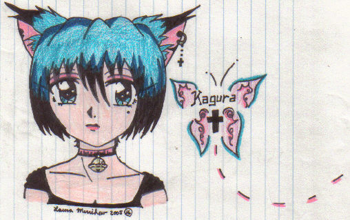 Old Neko Girl Drawing