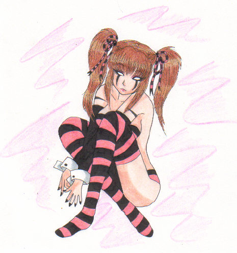 Pink And Black Gothic Demon