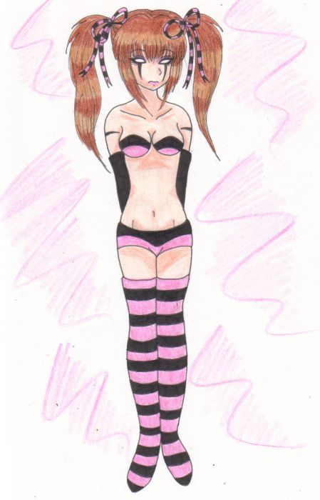 Pink And Black Gothic Demon