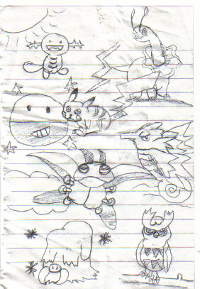 Extremely Old Poke'mon Drawings