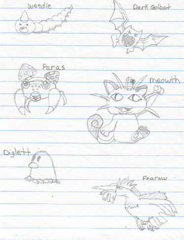 Extremely Old Poke'mon Drawings