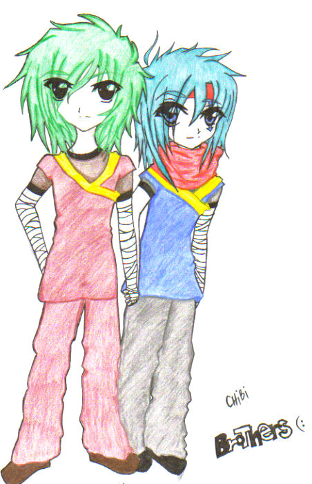 Hikar And Toru (chibi)